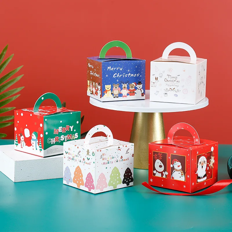 20PCS Нова Коледна Кутия шоколадови Бонбони, Подаръчни Пакети с Коледен Елен на Дядо Коледа Бисквити, Бонбони Пакети Весела Коледа направи си САМ Украса За Дома Партита Изображение 0