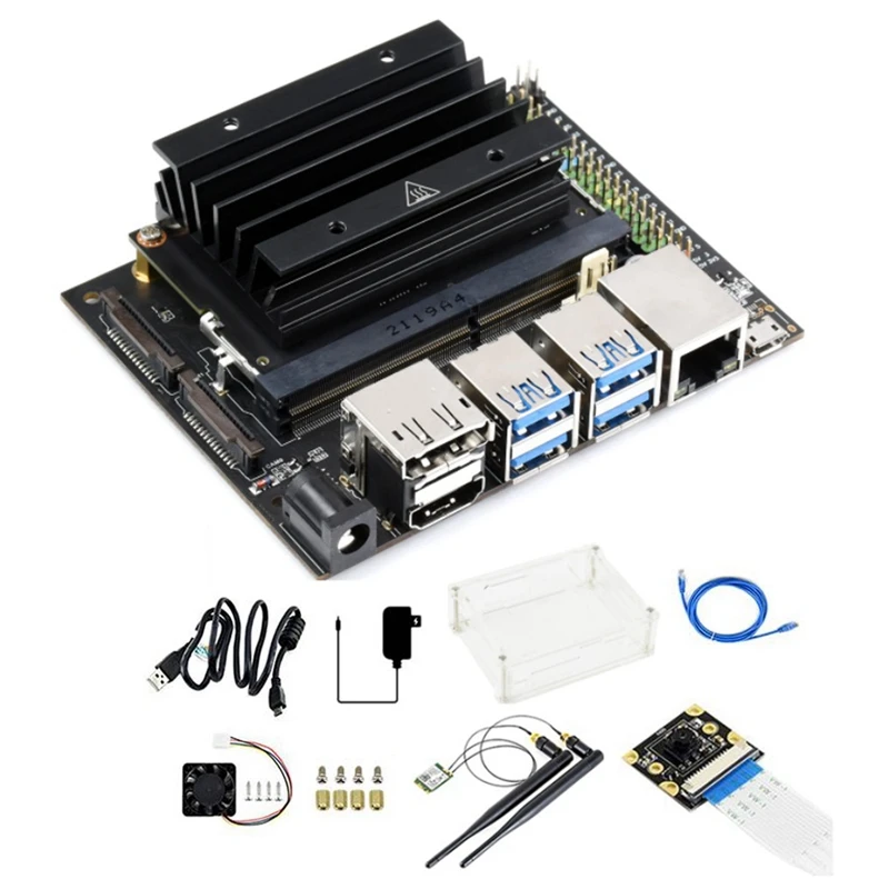 За в jetson Nano 4GB Developer Expansion Kit AI Такса за разработка на изкуствен Интелект + Мрежова карта AC8265 US Plug Изображение 0