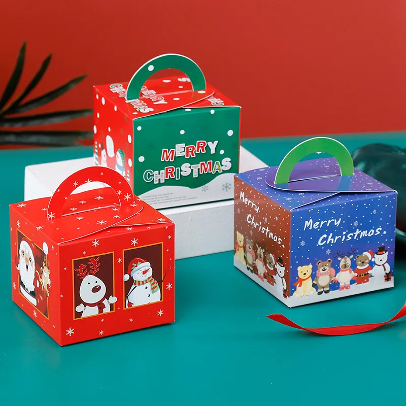 20PCS Нова Коледна Кутия шоколадови Бонбони, Подаръчни Пакети с Коледен Елен на Дядо Коледа Бисквити, Бонбони Пакети Весела Коледа направи си САМ Украса За Дома Партита Изображение 1