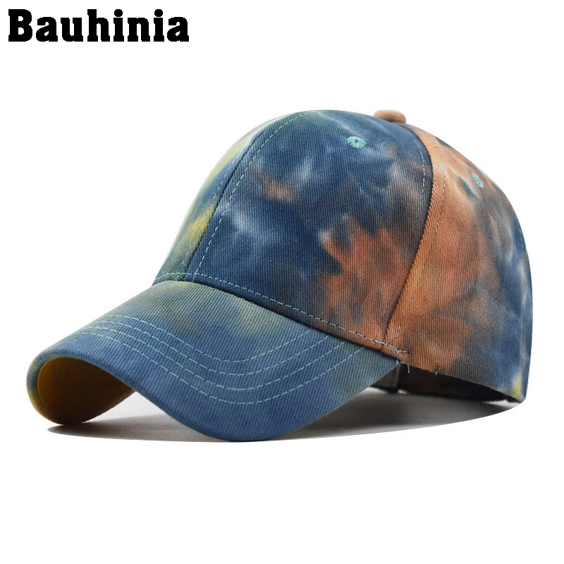 Bauhinia Китайски стил Открит Регулируема бейзболна шапка Унисекс възстановяване на предишното положение Шапки Солнцезащитная Шапка Изображение 1