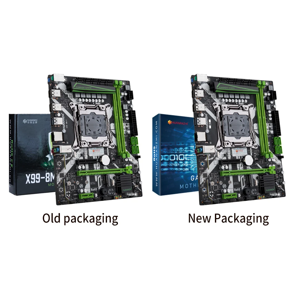 HUANANZHI 8M F LGA 2011-3 дънна Платка комбиниран комплект с памет, Intel XEON E5 2620 V3 2*8G DDR4 NON ECC 2400 поддръжка на M. 2 NVME Изображение 1