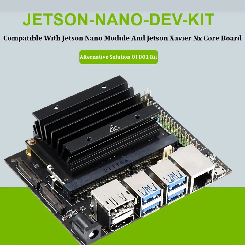 За в jetson Nano 4GB Developer Expansion Kit AI Такса за разработка на изкуствен Интелект + Мрежова карта AC8265 US Plug Изображение 1
