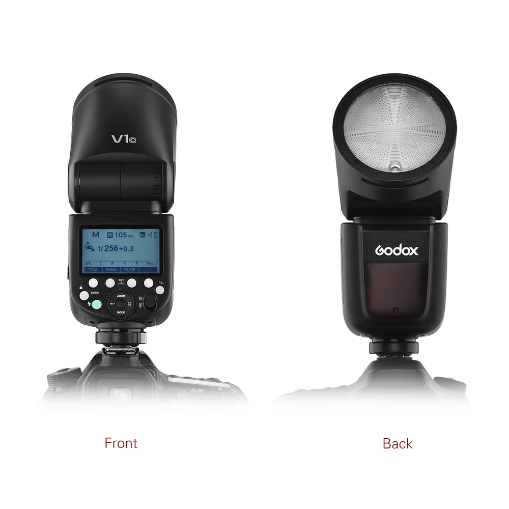 Godox V1C Професионална Светкавица за фотоапарат Speedlite + X2T-C E-TTL II Безжичен Предизвика Избухването на 2,4 G за Canon EOS 1500D 5D Mark учене през целия живот Изображение 3