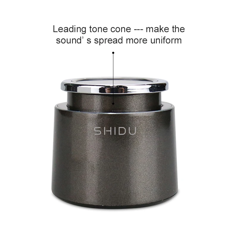 SHIDU T2 Мини Bluetooth Високоговорител Открит Стерео Музика Съраунд Сензорен Натискане на Клавиш Хендсфри Преносими Безжични wifi Усилвател на Звука Изображение 3