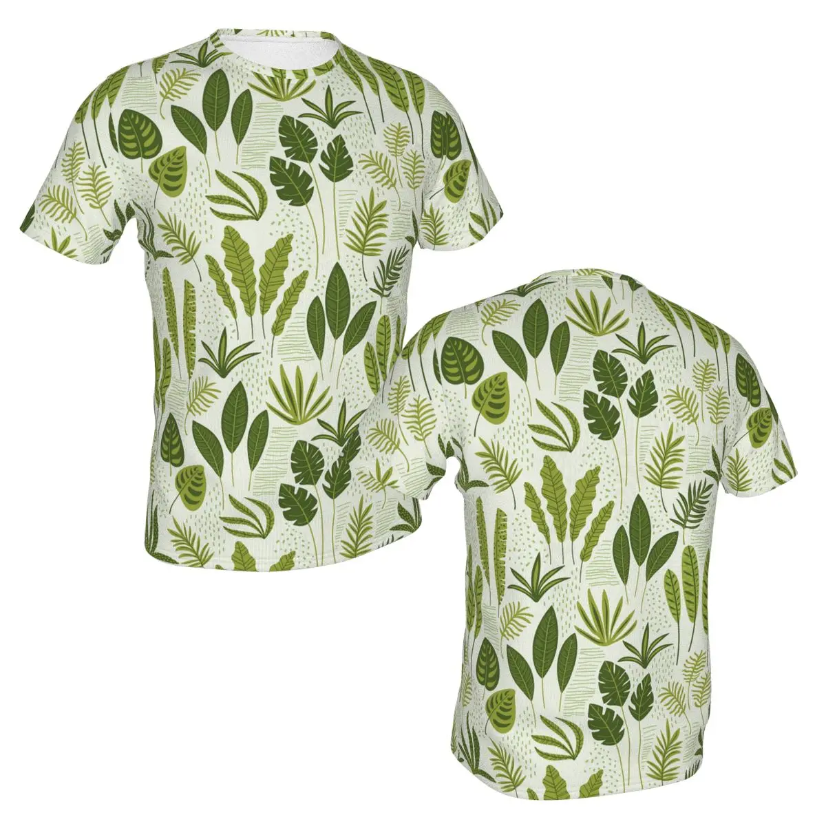 Растителната печат 2021 Лятна мода мъжка лятна риза с 3D-принтом, уличен костюм в стил хип-хоп, забавна тениска Изображение 4