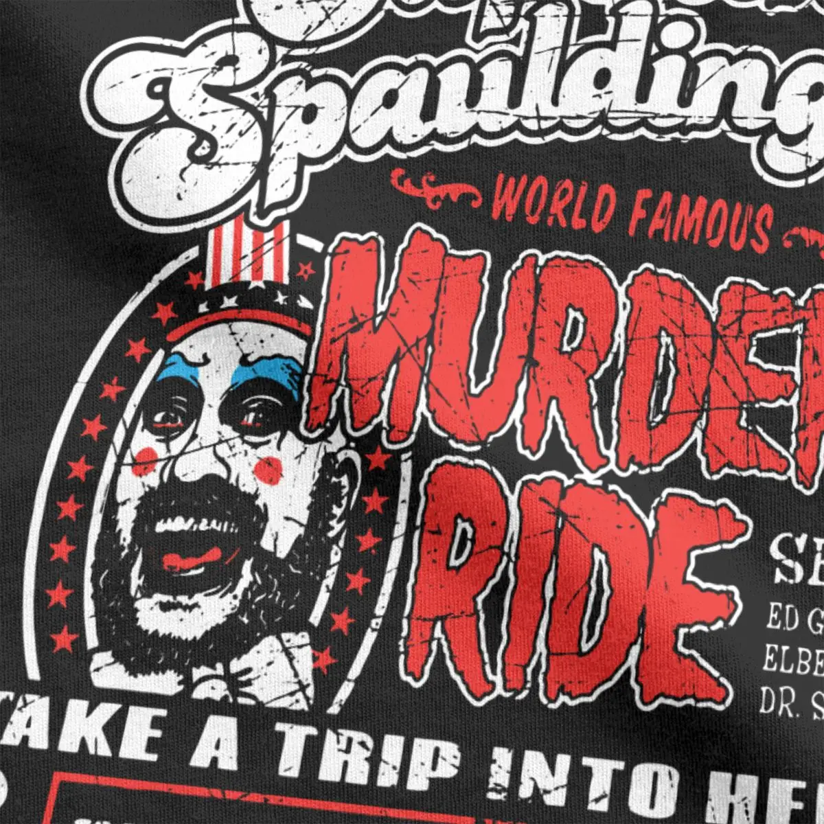 Тениски Captain Spaulding Murder Ride за Мъже, 100% Памук, Новост, Тениски с Кръгло Деколте, Риза с Къс Ръкав, Дрехи, Идея за Подарък Изображение 4