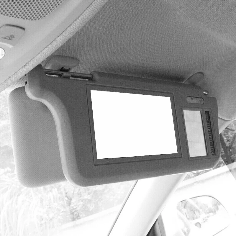 2 броя 7-Инчов Автомобилен козирка Вътрешно Огледало за задно виждане на Екрана на LCD монитор, DVD/VCD/GPS/TV плеър, Камера за задно виждане Дясно и ляво Изображение 5
